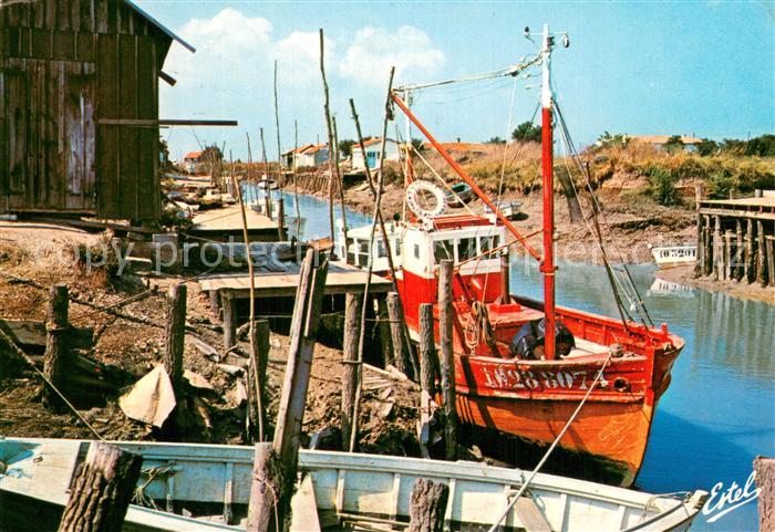 Ile d Oleron Le chenal d’Arceau route des huitres