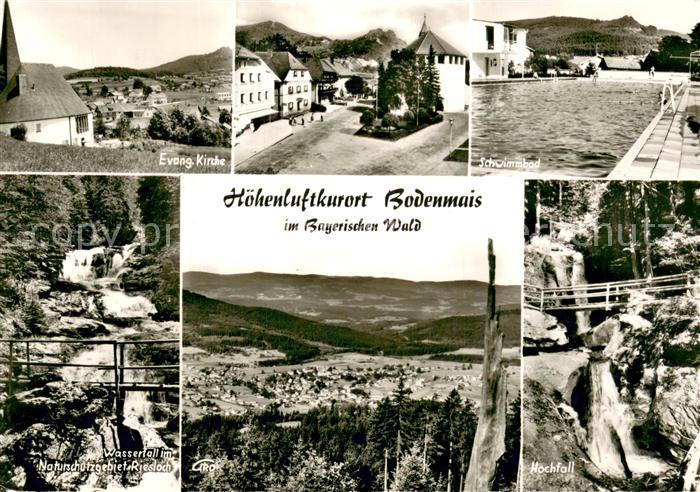 Bodenmais Ev Kirche Schwimmbad Wasserfall Panorama Hochfall