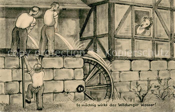 Bad Wildungen So wirkt das Wildunger Wasser Kuenstlerkarte