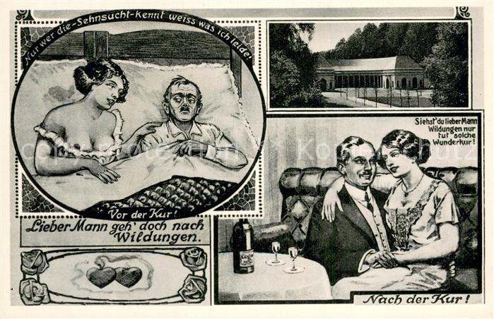 Bad Wildungen Georg Viktor Quelle Wirkung des Wildunger Wassers Kuenstlerkarte