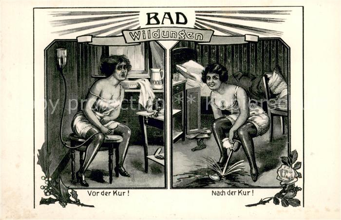 Bad Wildungen Die unuebertroffene Wirkung des Wildunger Wassers Vor der Kur und