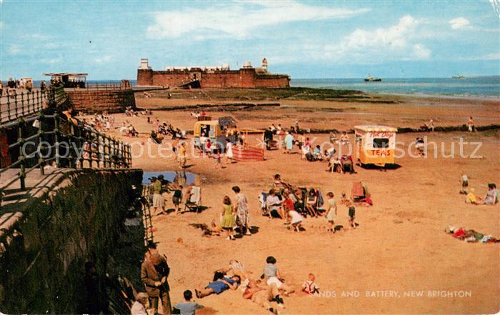 New Brighton  Merseyside UK Sands and Battery