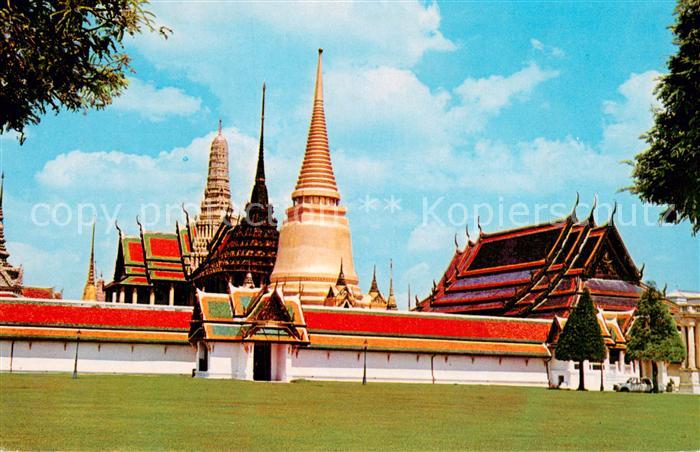 Bangkok Thailand View of the back of Wat Phra Keo Temple