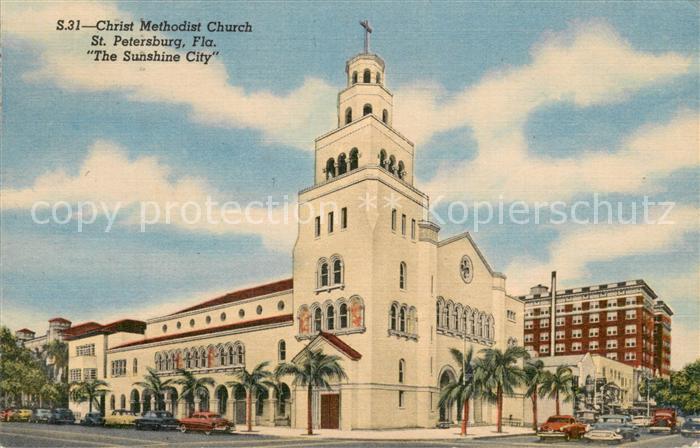 St Petersburg Florida Christ Methodist Church Illustration