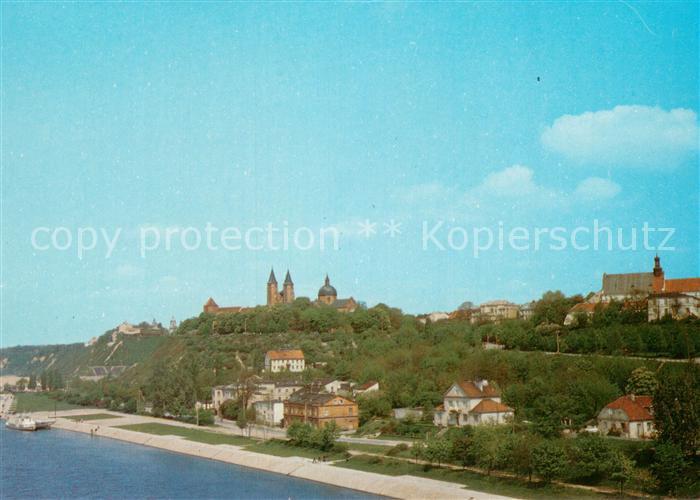 Plock PL Widok od strony Wisly Blick ueber die Weichsel zum Schloss