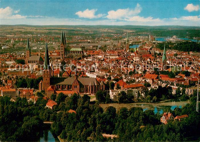 LueBECK  CITY Panorama Stadt der sieben Tuerme