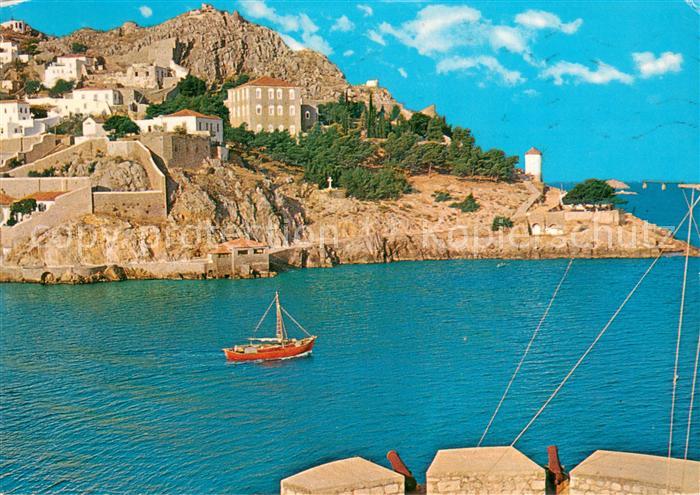 Idra Hydra Hidra Greece Hafeneinfahrt