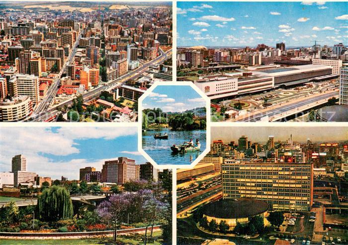 Johannesburg Gauteng Looking across Hillbrow New Station Boating on Zoo Lake Esc