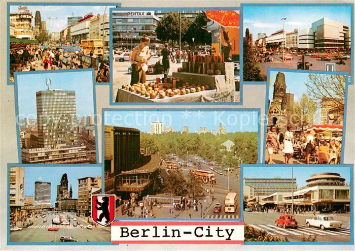 BERLIN  CITY Motive City Markt Hochhaus Gedaechtniskirche