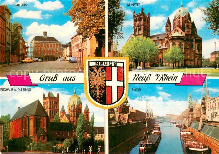 Neuss Rathaus Muenster Zeughaus Quirinus Hafen Wappen