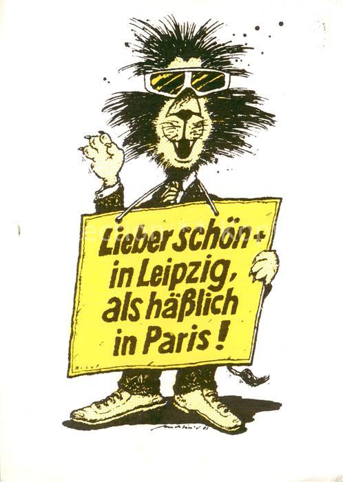LEIPZIG Sachsen Karikatur