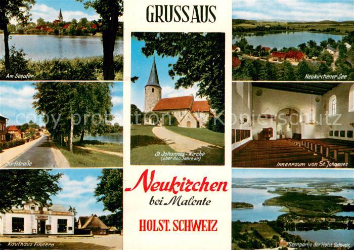 Neukirchen Eutin Am Seeufer Dorfstrasse Kaufhaus Finnern St Johannes Kirche Inne