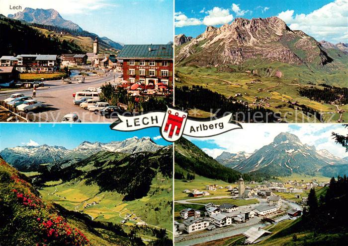 Lech Vorarlberg Ortspartie Fliegeraufnahmen Panorama