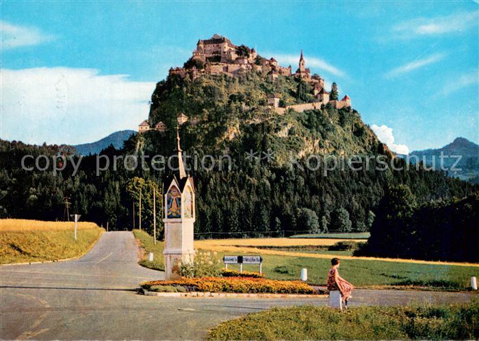 Hochosterwitz Burg Panorama mit Bildstock