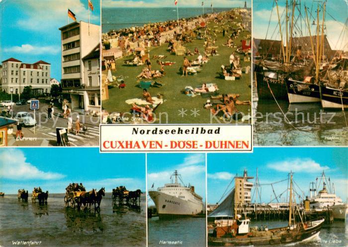 Cuxhaven Nordseebad Hafen Wattenfahrt Hochseeschiff Hanseatic Alte Liebe Strand