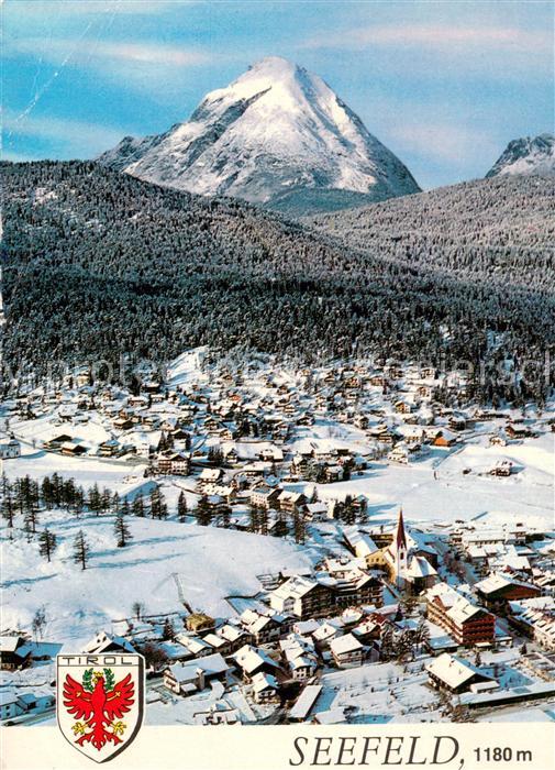 Seefeld Tirol Panorama Wintersportplatz Hoehenluftkurort mit Hohe Munde