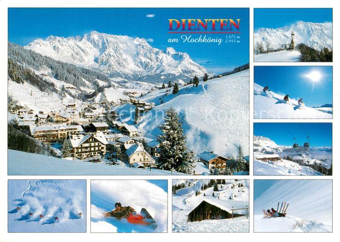 Dienten Hochkoenig Panorama Wintersportplatz Alpenpanorama