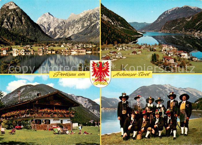 Pertisau Achensee Panorama Alpen Gasthof Pension Trachtengruppe