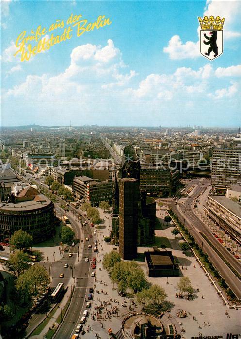 BERLIN  CITY Blick vom I-Punkt auf die City Gedaechtniskirche