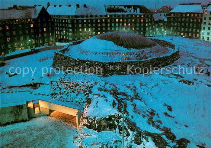 Helsinki Suomi Temppeliaukio Kirche Nachtaufnahme