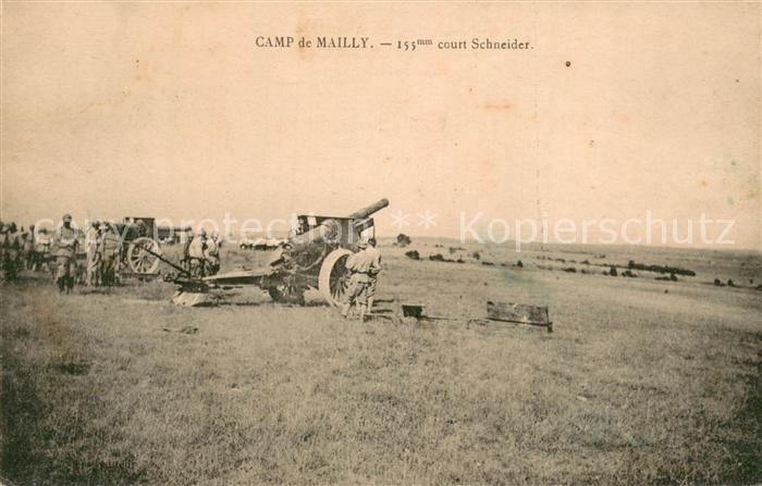 Camp de Mailly 155 mm court Schneider