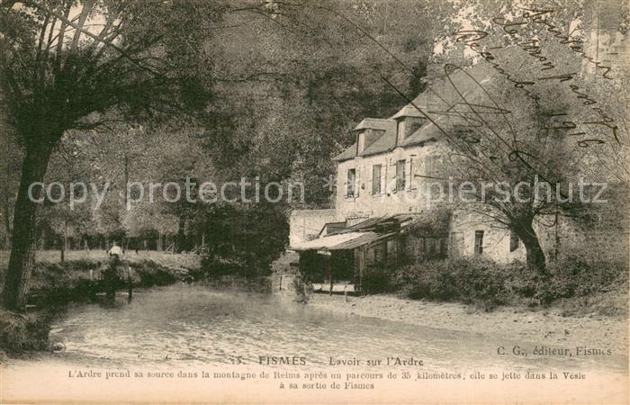 Fismes 51 Lavoir sur l'Ardre