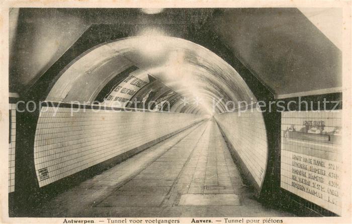 Antwerpen Anvers Tunnel voor voetgangers