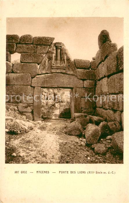 Mycenes Mykene Greece Porte des Lions