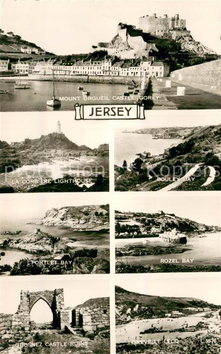 Jersey  UK Mount Orgueil Castle Gorey La Corbiere Lighthouse Bouley Bay Rozel Ba
