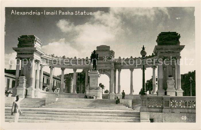Alexandria  Alexandrie Aegypten Imail Pasha Statue