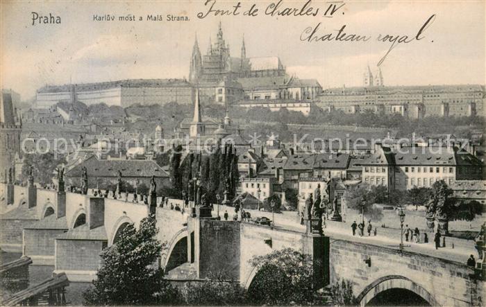 Praha Prahy Prague Karluv most a Mala Strana
