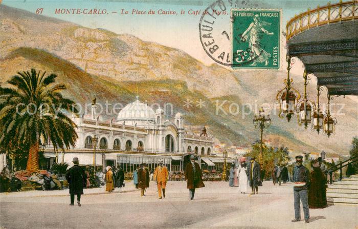 Monte-Carlo Monaco La Place du Casino le Cafe de Paris