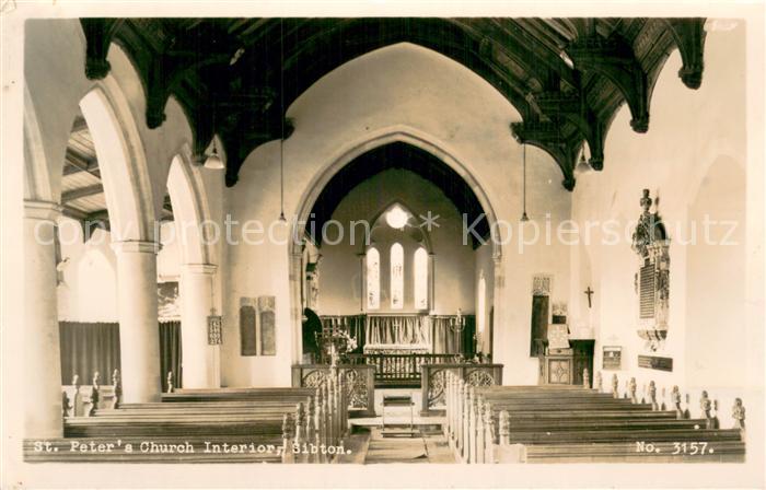 Sibton Saxmundham UK St Peters Church Interior