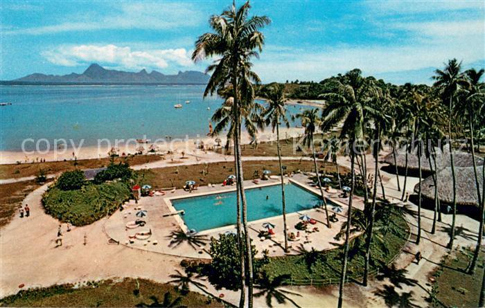 Moorea Tahiti Polynesien Hotel Maeva Panorama aerien sur la piscine