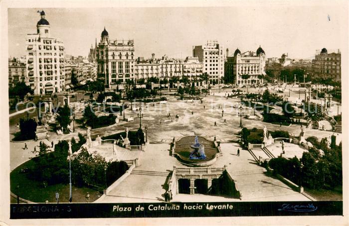 Barcelona Cataluna Plaza de Cataluna hacia Levante