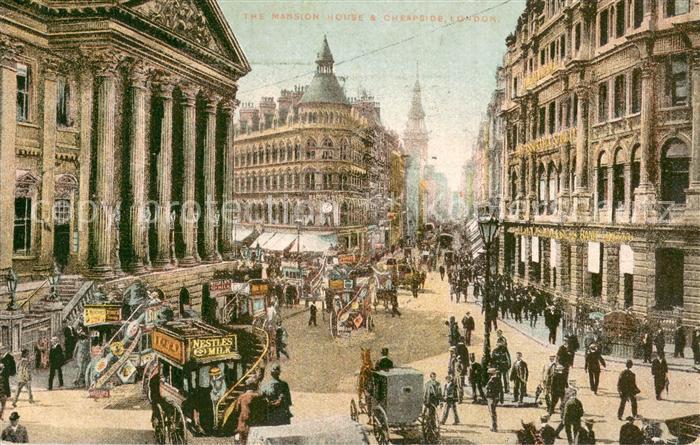 London  UK The Mension House and Cheapside