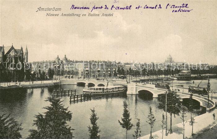 Amsterdam  NL Nieuwe Amstelbrug en Buiten Amstel