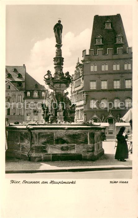 TRIER  CITY Brunnen am Hauptmarkt