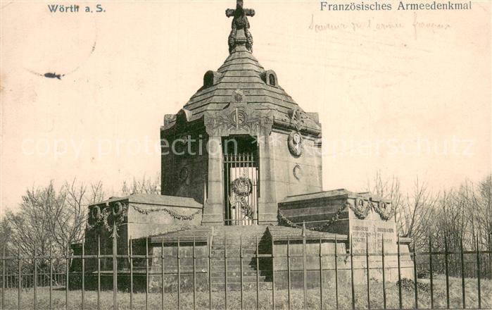 Woerth 67 Elsass Franzoesisches Armeedenkmal