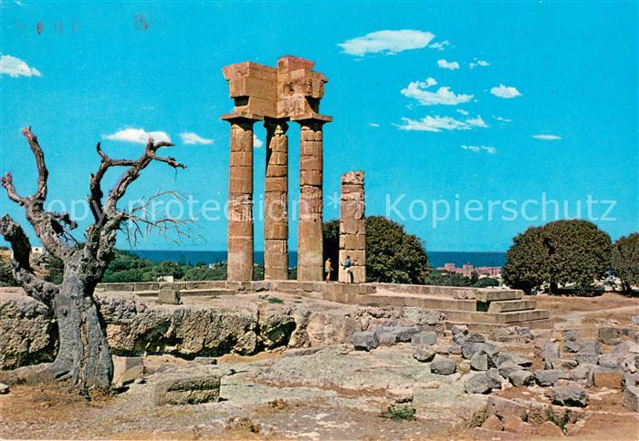Rhodos Rhodes aegaeis Tempel des Apollo