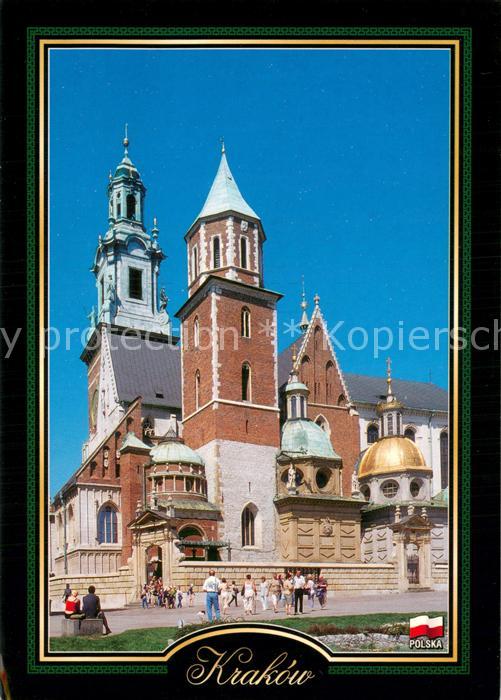 Krakow Krakau The Royal Castleat Wawel Gothic cathedral