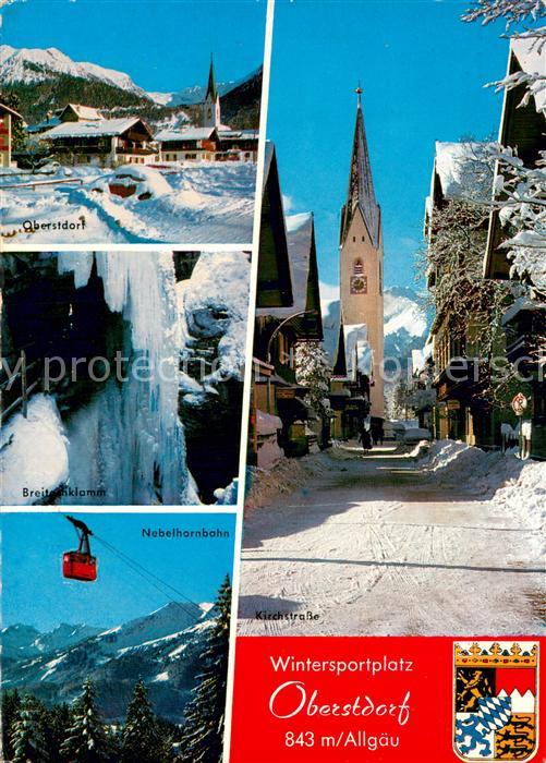Oberstdorf Breitachklamm Nebelhornbahn Kirche Kirchstrasse
