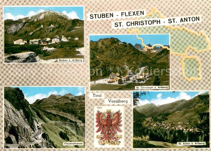 Stuben  Vorarlberg Tirol AT Panorama St Christoph Flexenstrasse St Anton