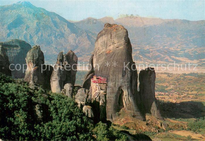 Meteora Monastero Metamorphoris Greece Panorama