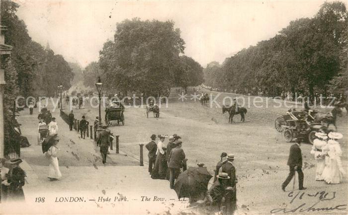 London  UK Hyde Park The Row