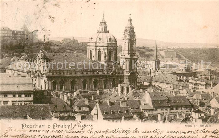 Praha Prahy Prague Stadtbild mit Kirche