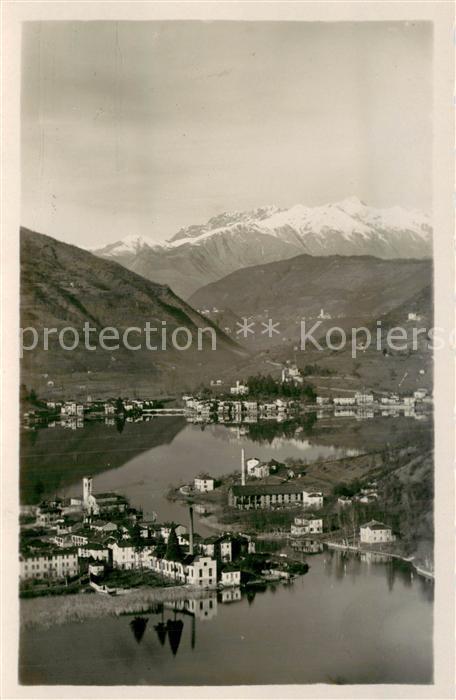 Lavena Ponte Tresa Panorama Lago di Lugano Stretto di Lavena Alpi veduta aerea