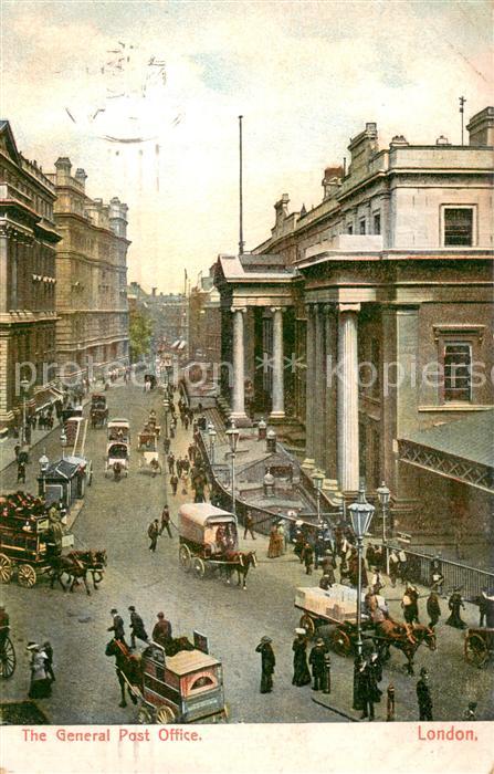 London  UK General Post Office Pferdewagen Pferdebus
