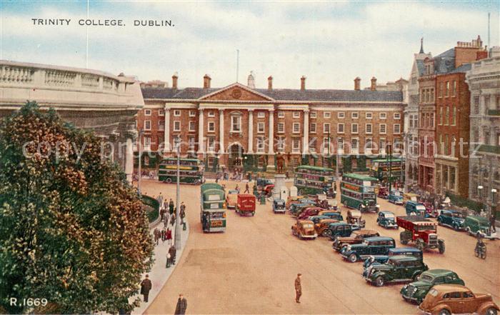DUBLIN  Ireland Trinity College Valentines Post Card