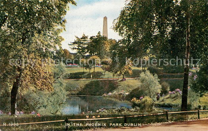 DUBLIN  Ireland Phoenix Park Valentines Post Card